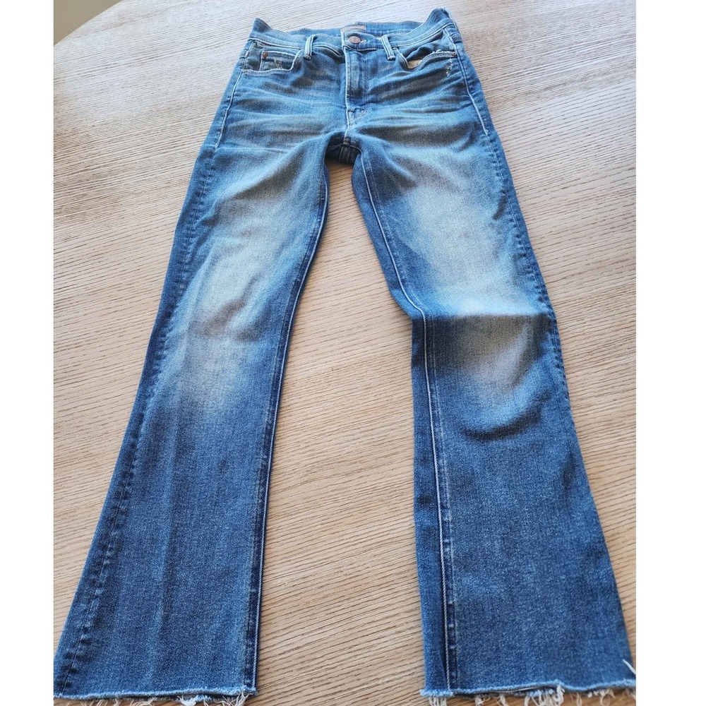 ☀️MOTHER The Runaway Step Fray Jeans. Flare BOHO WHIMSYgoth streetwear Festival